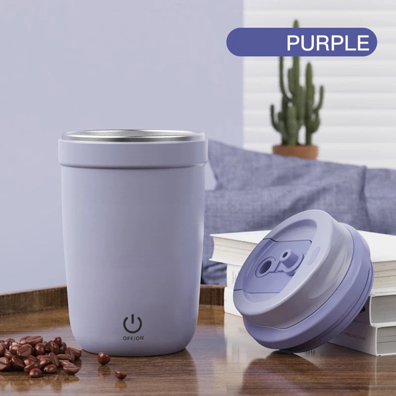 Revolutionary Mini Electric Self-Mixing Coffee Mug - USB Rechargeable, Waterproof, & Perfect for Tea and More! 380ML