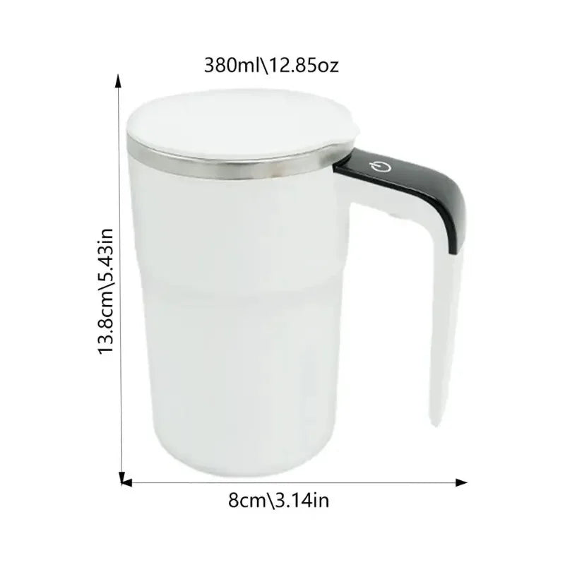 Revolutionary Mini Electric Self-Mixing Coffee Mug - USB Rechargeable, Waterproof, & Perfect for Tea and More! 380ML