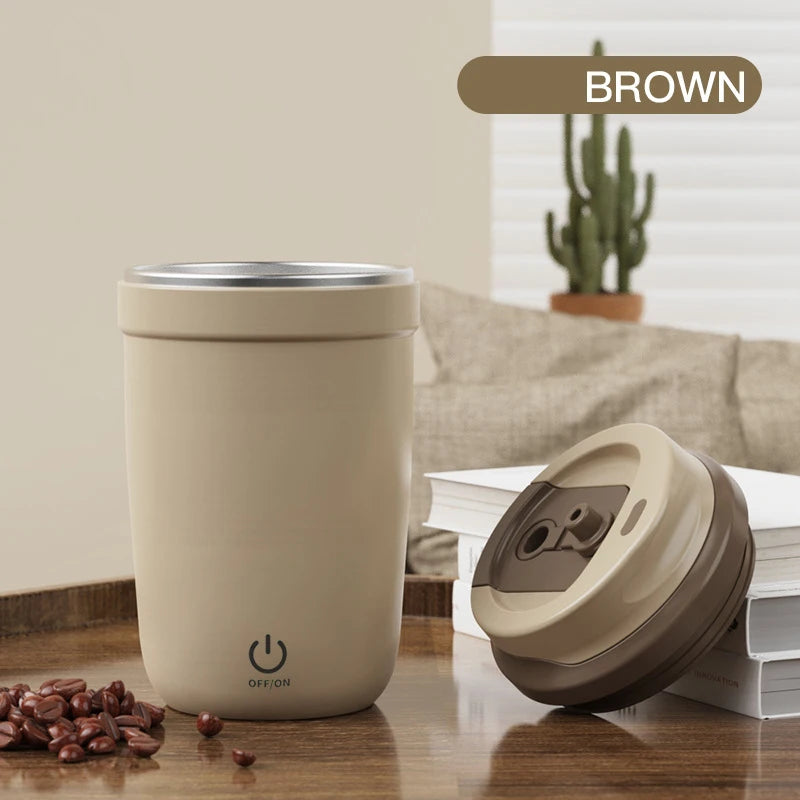 Revolutionary Mini Electric Self-Mixing Coffee Mug - USB Rechargeable, Waterproof, & Perfect for Tea and More! 380ML