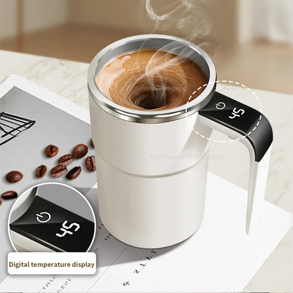 Revolutionary Mini Electric Self-Mixing Coffee Mug - USB Rechargeable, Waterproof, & Perfect for Tea and More! 380ML