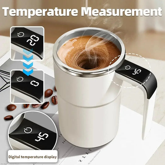 Revolutionary Mini Electric Self-Mixing Coffee Mug - USB Rechargeable, Waterproof, & Perfect for Tea and More! 380ML